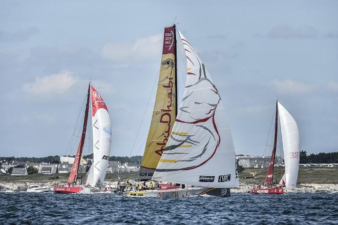 Abu Dhabi Ocean Racing, Dongfeng Race Team and MAPFRE - Volvo Ocean Race - Lorient In-Port Race © Ricardo Pinto / Volvo Ocean Race